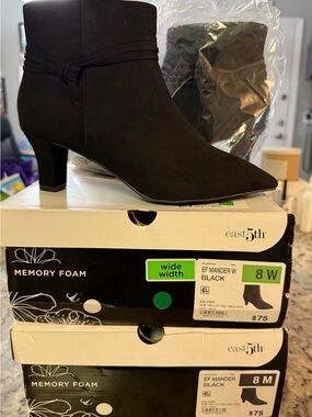 NIB East 5th Black Ankle Boots